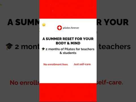 Special offer for teachers and students in Pilates Forever Studio! Make your summer better ❤️