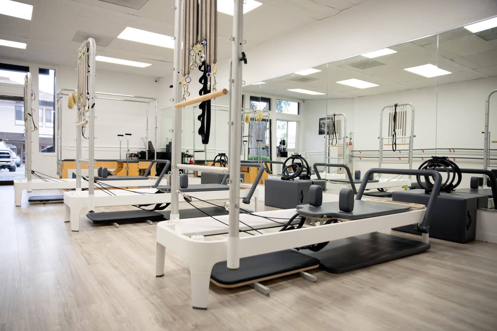 Pilates studio reformers